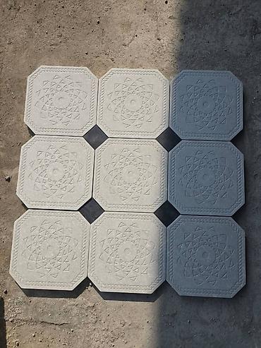 Тротуарная плитка: Тротуарная плитка (разные узоры и размеры) - Материал: вибролитая — 14