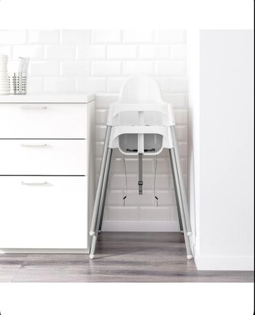 Стульчики для кормления: Стульчик для кормления, Новый, Ikea, Пластик, Другой вид, цвет - Белый, Самовывоз, Платная доставка