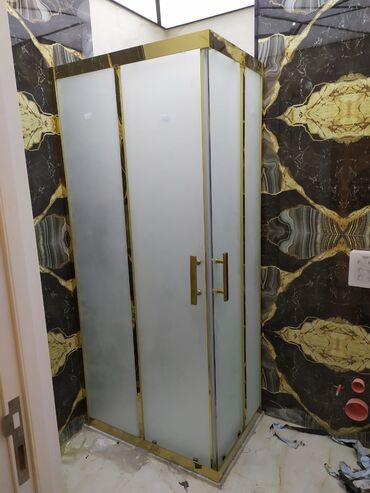 Duş kabinaları, arakəsmələr: Yeni Üstü açıq kabina, Künc üçün, Pulsuz çatdırılma — 7