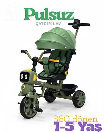 Velosipedlər: 💚 Aykids 555 – işıqlı yeni model 3 təkərli velosiped! 💚 ✨ Uşaqlar üçün — 1