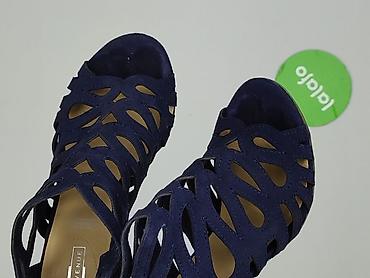 azuree buty: Sandały damskie, rozmiar 37 — 4