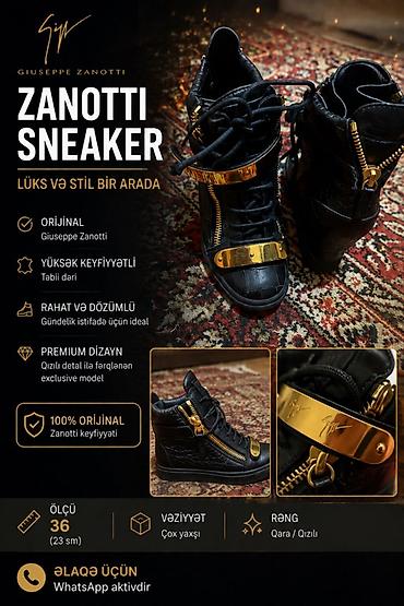 hundur krasofkalar: Giuseppe Zanotti “Zanotti Sneaker” – lüks və stil bir arada. - Brend — 1