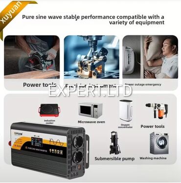 İnverterlər: Yeni Inverter, 100-300 Vt, 12 - 220 volt, Rayonlara çatdırılma — 30