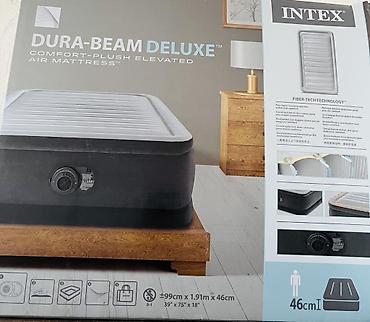 hava dosekleri: INTEX Dura-Beam Deluxe Comfort-Plush Elevated Air Mattress hava — 1
