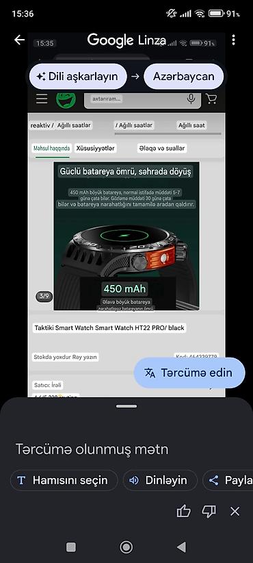 smart saat adapteri: Taktiki Smart Saat HT22 Pro – qara orginal di təzə 170 manata alınıb — 3