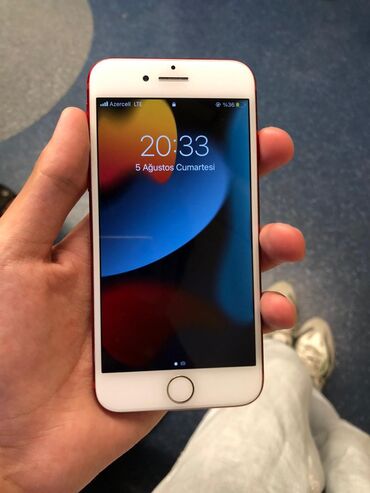 işlənmiş iphone x: IPhone 7, 128 ГБ, Красный, Отпечаток пальца