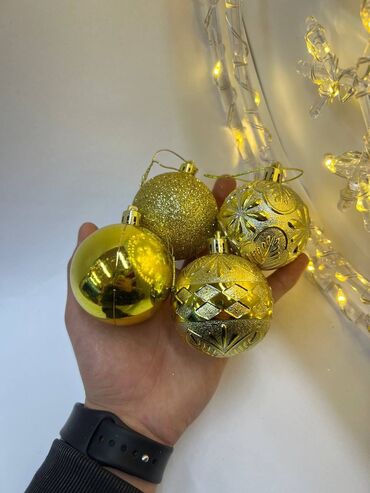 декор на новый год: Шарики в колбах 24шт внутри 🛍️ -6 вариантов цветов Для заказа звоните