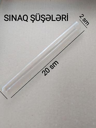 kimya iş dəftəri: Sınaq şüşələri - laboratoriya üçün xalis borosilikat şüşədən — 4