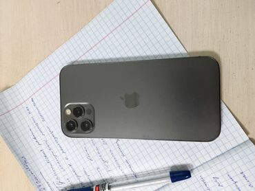айфон 12 про max: IPhone 12 Pro, Колдонулган, 256 ГБ, Графит, 87 %