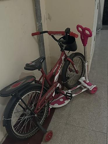 Uşaq velosipedləri: Uşaq velosipedi və skuter dəsti bir yerde 40 manata — 1