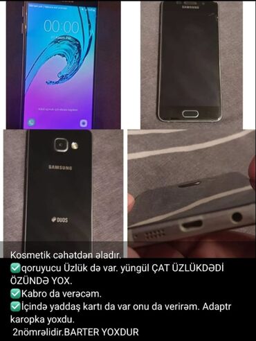 Samsung: Samsung Galaxy A3 2016, 16 GB, rəng - Qara, İki sim kartlı