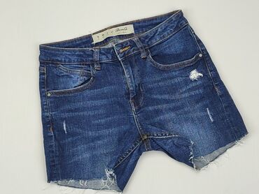 spódniczka jeansowa z wysokim stanem: Krótkie Spodenki Damskie, Denim Co, M (EU 38), stan - Bardzo dobry