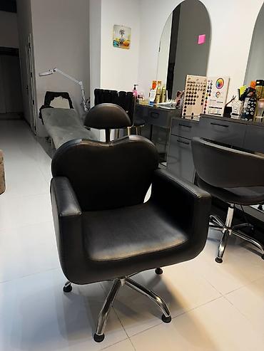 salon kıreslosu: Salon üçün peşəkar vizaj/kosmetologiya kreslosu - Material: qara — 3