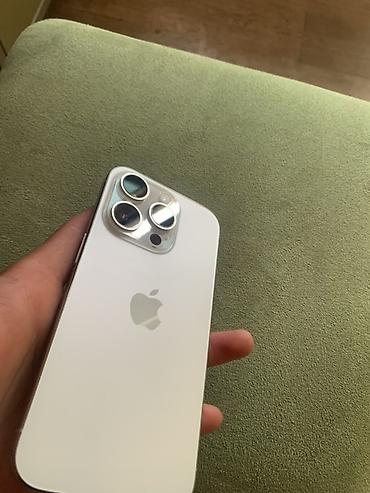 apple iphone 8: IPhone 15 Pro, Б/у, White Titanium, 100 % — 8