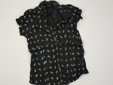 krotka czarne bluzki: Blouse, S (EU 36), condition - Good