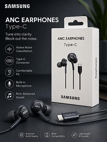 Qulaqcıqlar: Samsung ANC Earphones Type‑C - Aktiv Səsboğma (ANC): Xarici səsi — 1