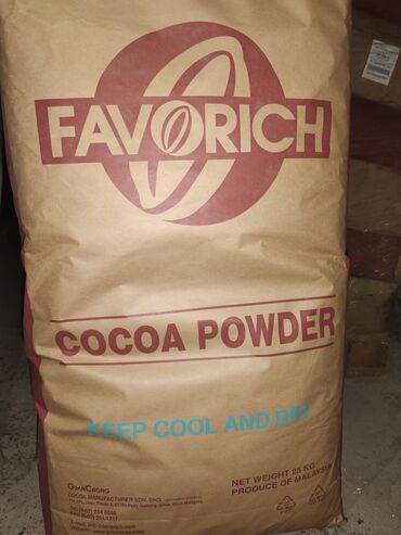 Другие продукты питания: Какао порошок 25 кг белки 28.2 г жиры 11,0г углеводы 44,0г
