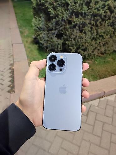 IPhone 13 Pro, Б/у, 256 ГБ, Синий, Защитное стекло, Чехол, 93 %