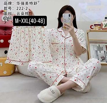трусики китай: Пижама, Хлопок, Китай, На пуговицах, M, L, XL — 4