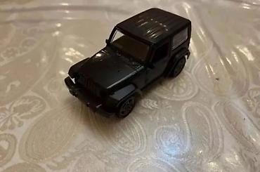 Qara rəngli metal oyuncaq off-road jeep modeli - Korpus: metal gövdə