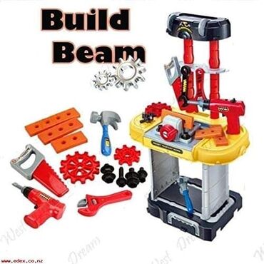 Igračke: Cena 5200 din Veliki set alata za sve male zanatlije Build Beam — 2