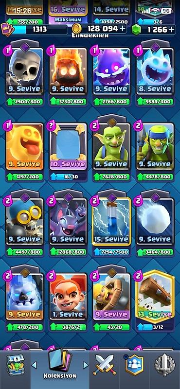 clash royale hesab satışı: Clash Royale hesabı satılır – yüksək trofeyli və zəngin kolleksiya - — 10