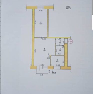 продается 2 комнатная квартира рядом ул ахунбаева: 2 комнаты, 40 м², Хрущевка, 2 этаж, Косметический ремонт