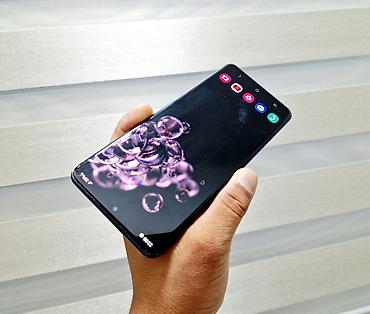 note 2: Samsung Galaxy S20 Ultra, Б/у, 128 ГБ, цвет - Черный, 1 SIM, 2 SIM — 1