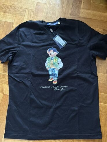 wilson majice: Muška majica Polo Ralph Lauren u crnoj boji, sa printom Polo Bear