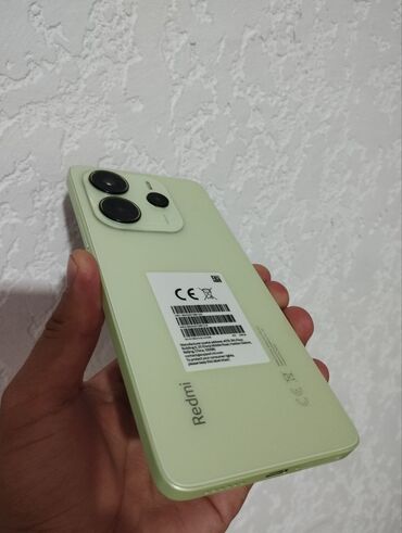 телефоны бу редми: Redmi, Redmi Note 14, Колдонулган, 256 ГБ, түсү - Жашыл, 2 SIM