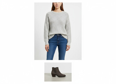 sweter z cekinami zara: Atmosphere, Women`s sweater, size L