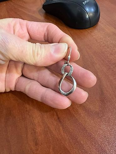 s 925: Серьги серебряные почти новые 925 пробы — 2