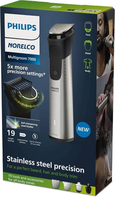 королевский боб для похудения оригинал: Philips Norelco Multigroom 7000 (model MG7910/49) Tam yeni və bağlı