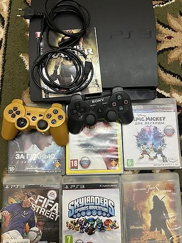 Игровой комплект PlayStation 3 (Slim) Состав: - Консоль PS3 Slim. - 2 at lalafo.kg Игровой комплект PlayStation 3 (Slim) Состав: - Консоль PS3 Slim. - 2