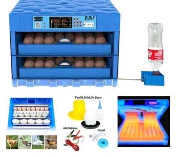Инкубаторы: 50 яиц, Заводское производство, Полностью автоматическая, Для всех видов птиц
