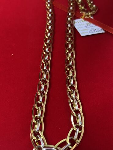 серебряные украшения: Золотой цепь 585пробы
Вес 13.3гр длина 55см