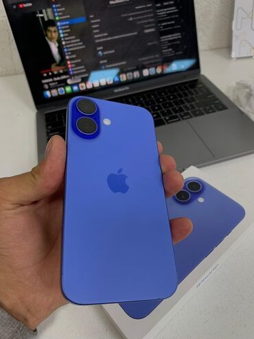 Apple iPhone: IPhone 16, 256 ГБ, Синий, Коробка