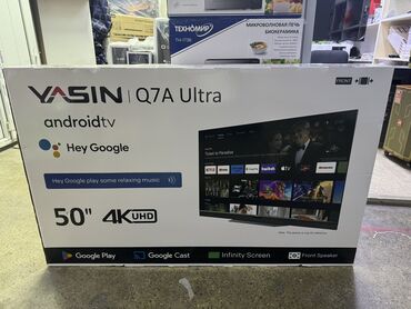 s24 ultra бишкек: Новогодняя акция yasin 50 Q7A ultra android tv smart wi-fi