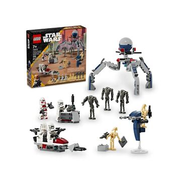 Игрушки: LEGO Star Wars⭐ Боевой набор Clone Trooper и Battle Droid 75372🛸