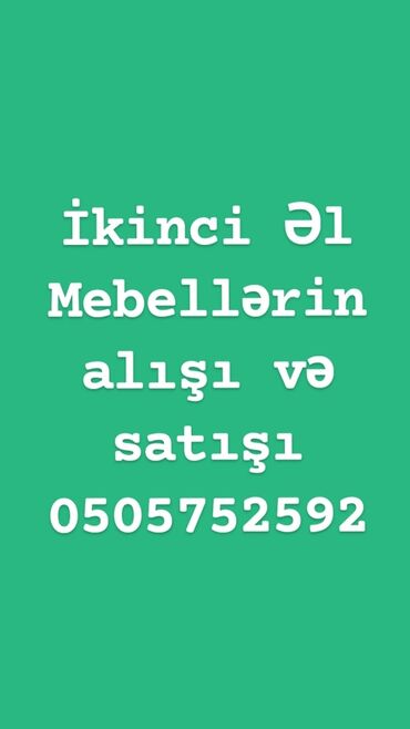 mebel ikinci əl: İkinci əl mebellərin alışı və satışı

ünvan:Genclik mtr
0505752592