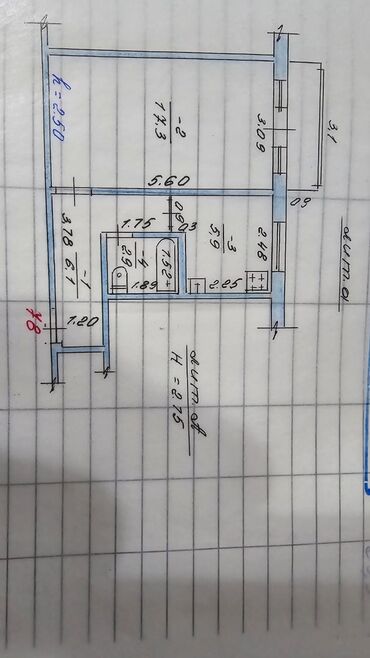 Продажа квартир: 1 комната, 32 м², 104 серия, 4 этаж, Косметический ремонт