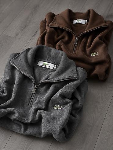 джинсы прямые: Свитер Lacoste с молнией до груди (half-zip) - Бренд: Lacoste - — 4