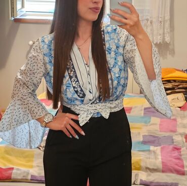 majice sa uv zastitom: One size, Cvetni, bоја - Tamnoplava