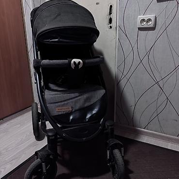 прогулочная коляска gold baby: Коляска, цвет - Черный, Б/у — 4