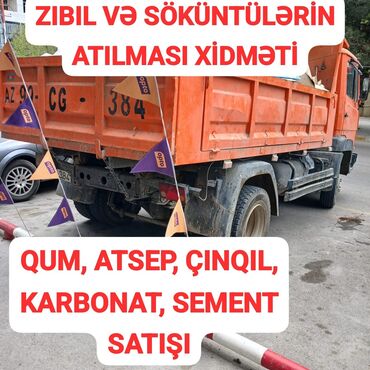 Yük daşımaları: Xidmət: Zibil və söküntülərin daşınması, atılması. İnşaat və təmir — 3
