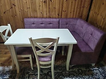 Masa və oturacaq dəstləri: Mətbəx üçün, Yeni, Açılmayan, Dördbucaq masa, 4 stul — 11