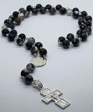 Ogrlice: Lančić, Handmade, Materijal: Kristal, Perlice, Srebro — 3