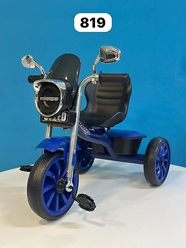 Velosipedlər: Uşaq üçtəkərli velosiped – model 819 - Dizayn: Moto-üslublu qabaq — 1