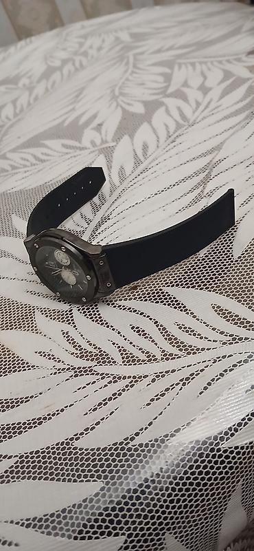 Qol saatları: İşlənmiş, Qol saatı, Hublot, rəng - Qara — 4