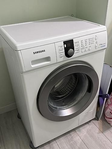 Стиральная машина Samsung WF1600WCV, фронтальная загрузка, 6 кг at lalafo.kg Стиральная машина Samsung WF1600WCV, фронтальная загрузка, 6 кг